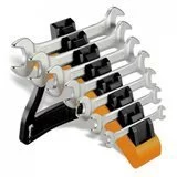 Serie di 7 chiavi a forchetta doppie con supporto